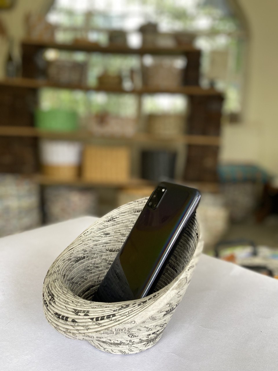 Recycled/Upcycled Newspaper pot/ Bowl